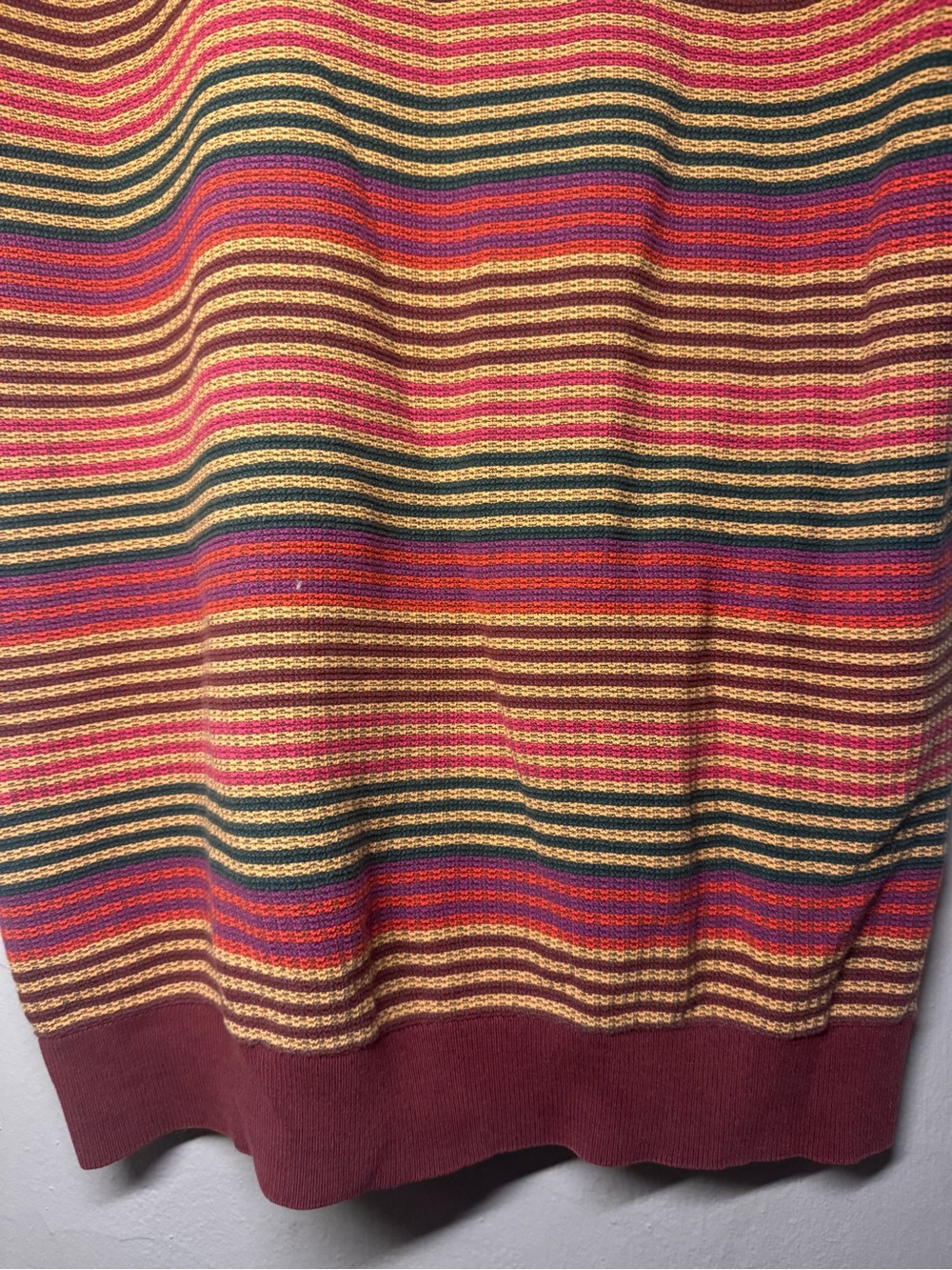 Scotch Soda Amsterdam Structured Knit Striped Polo Mens L - Picture 4 of 5